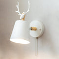 Kinkiet Antler - White &amp; Wood color