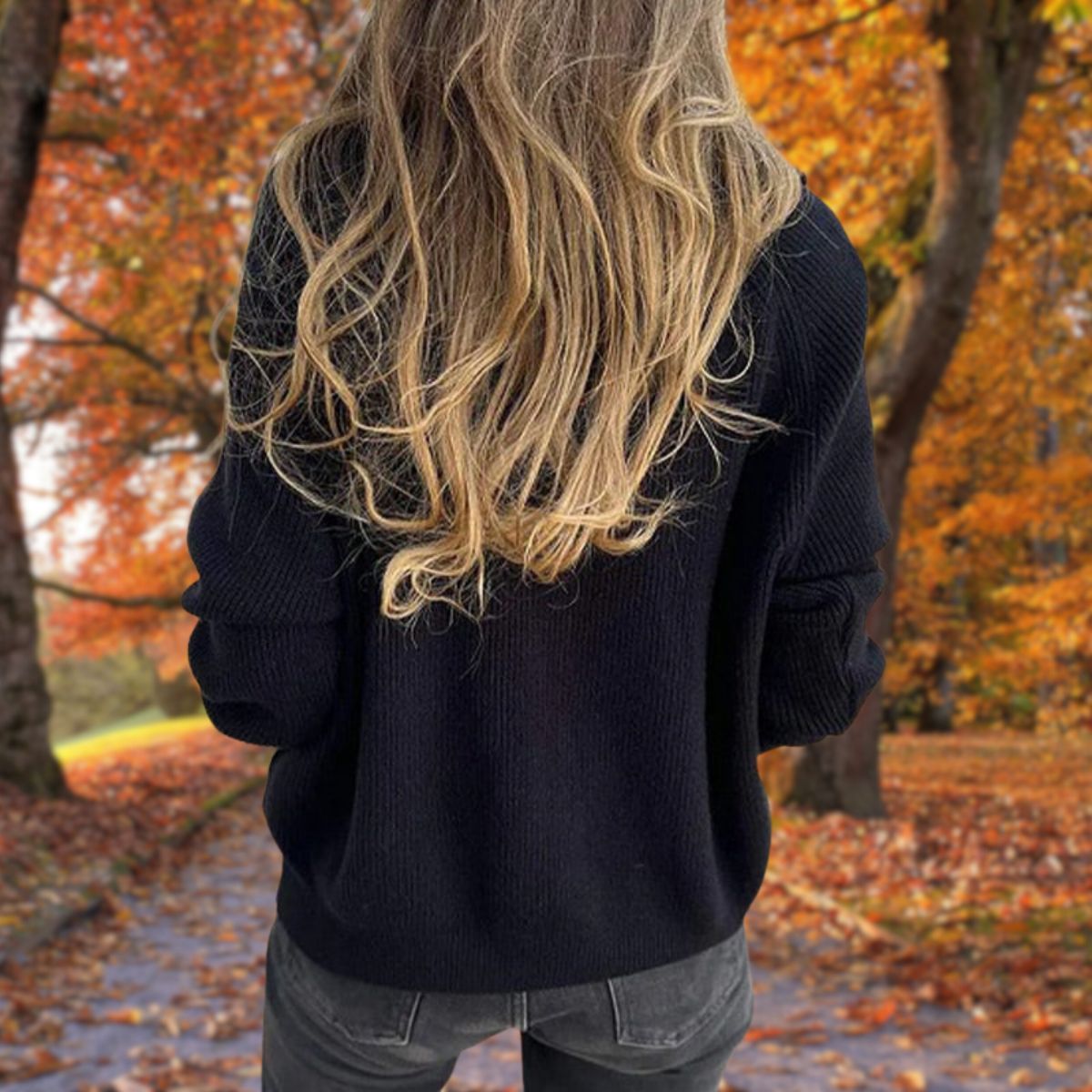 Elegancki sweter z miękkiej dzianiny