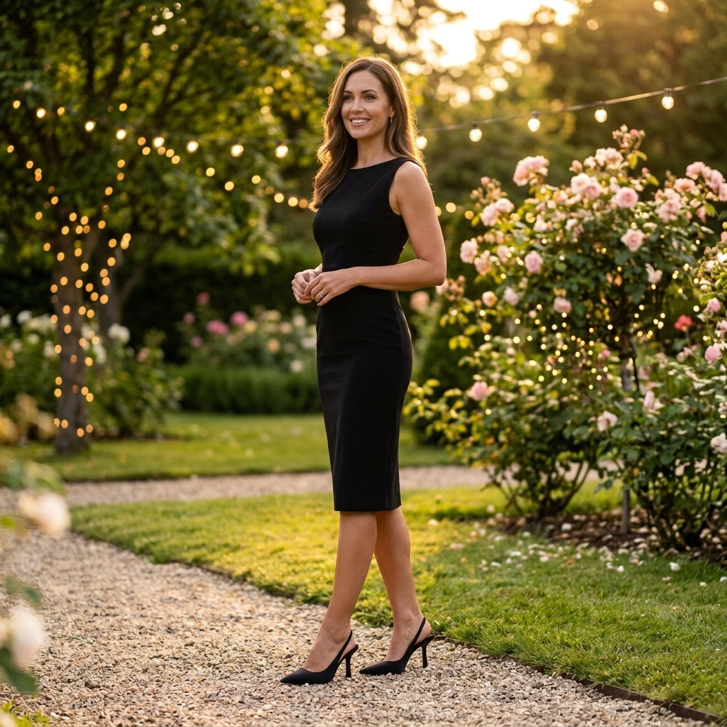 Eleganckie czółenka na stabilnym obcasie blokowym