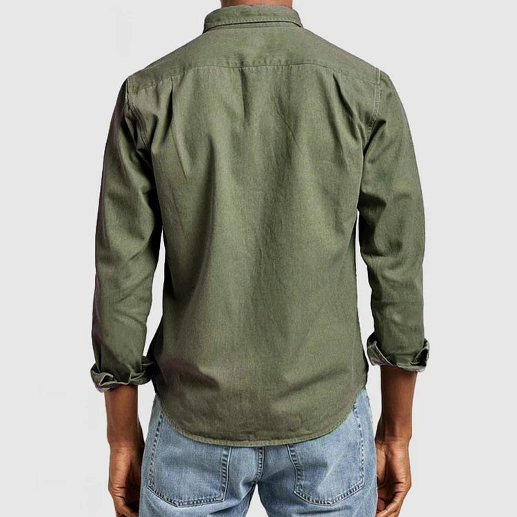 Męska koszula z kołnierzykiem button-down