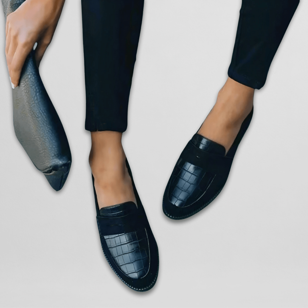 Eleganckie damskie loafersy wsuwane ze wsparciem stóp