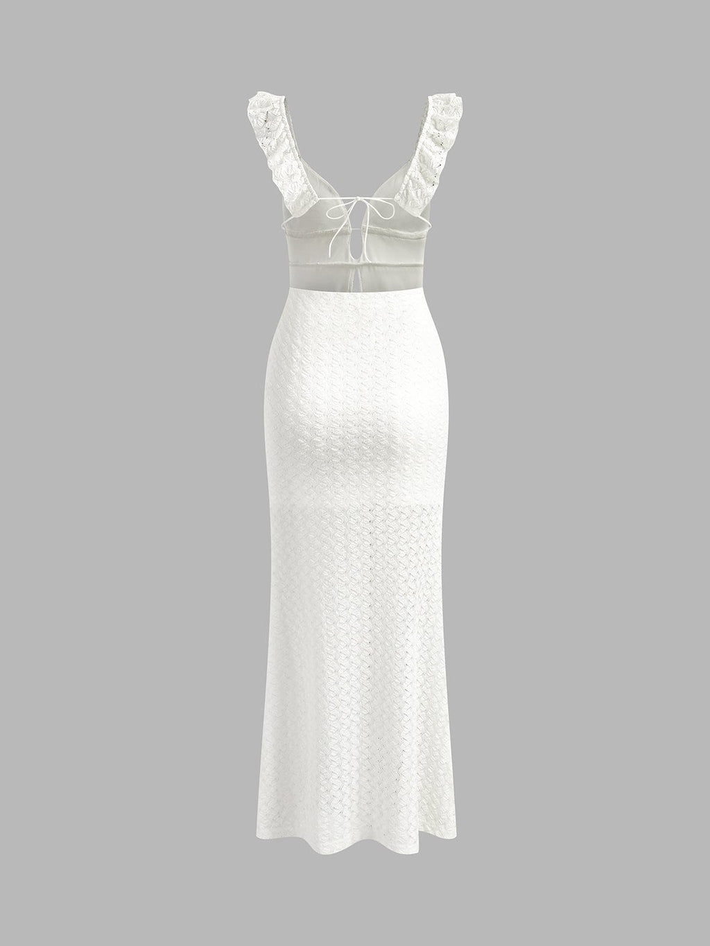 Elegancka sukienka wieczorowa maxi o dopasowanym kroju syrenki