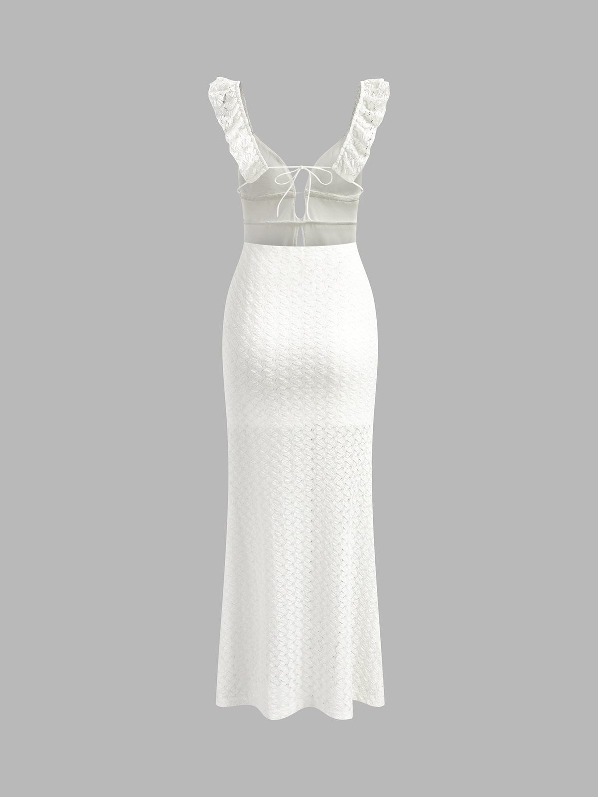 Elegancka sukienka wieczorowa maxi o dopasowanym kroju syrenki