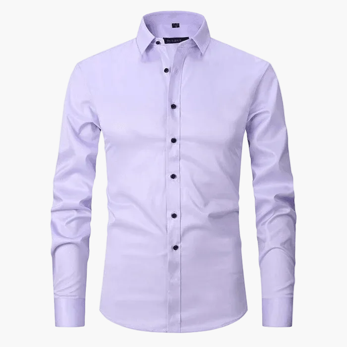 Męska koszula slim fit z długim rękawem, odporna na zagniecenia