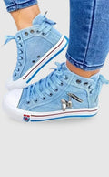 Dżinsowe sneakersy na co dzień - Jasnoniebieski