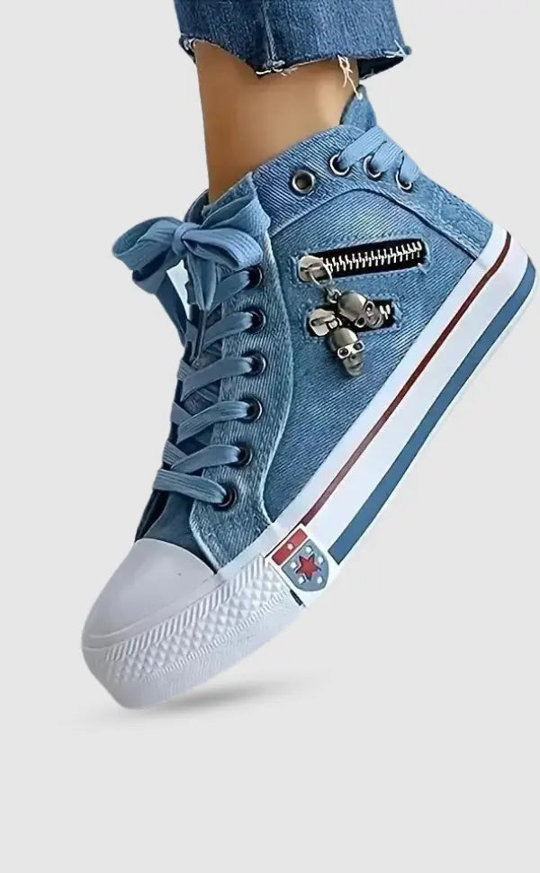 Dżinsowe sneakersy na co dzień
