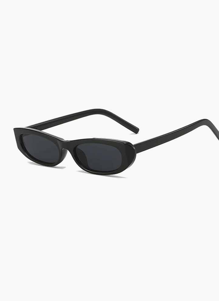 Eleganckie damskie okulary przeciwsłoneczne z ochroną UVA i UVB - Czarny