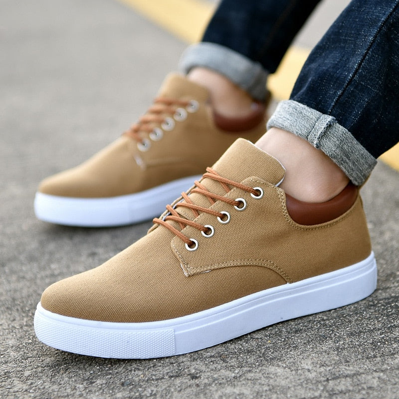 Eleganckie sneakersy męskie do codziennych stylizacji - Brązowy