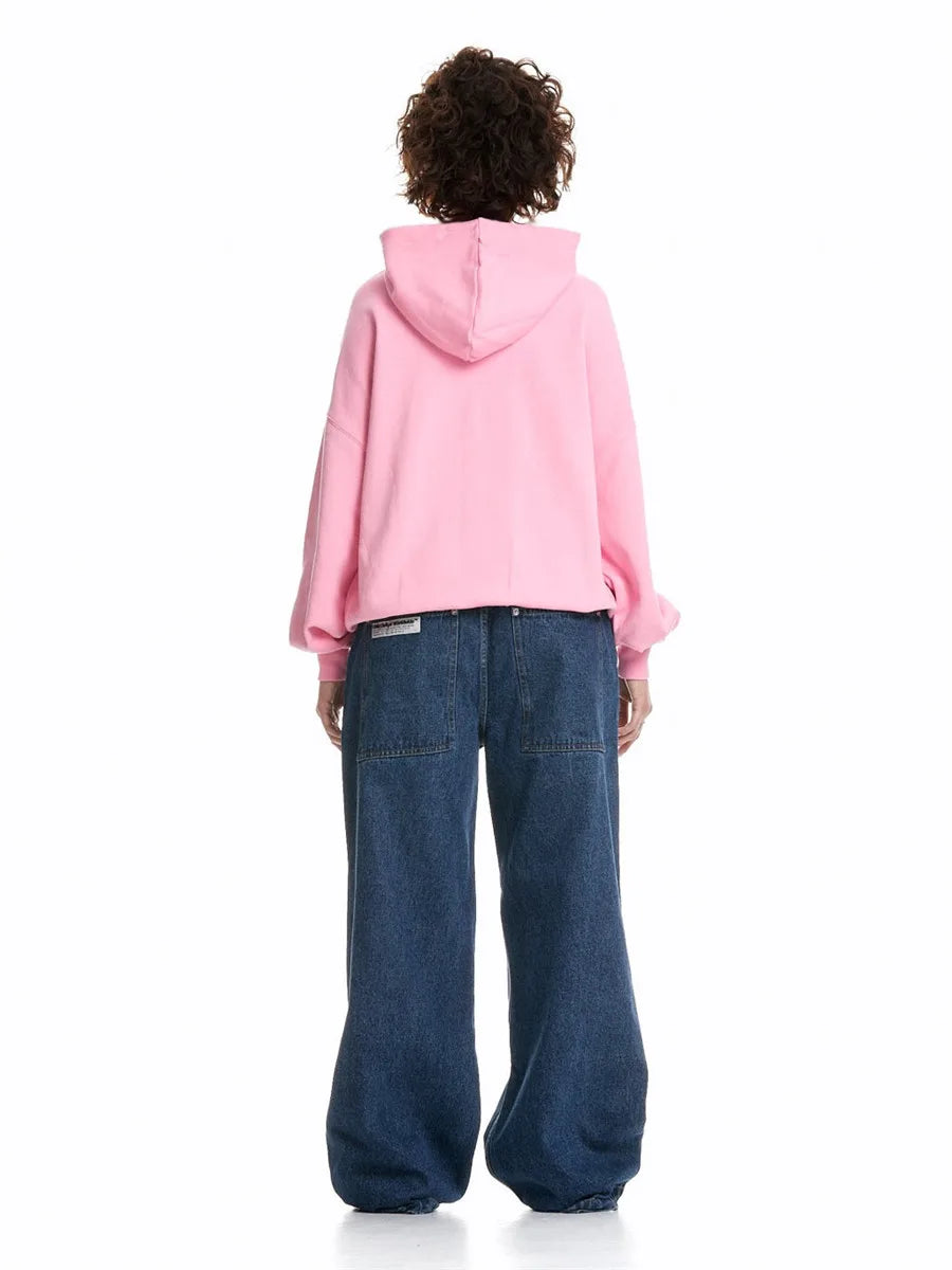 Hoodie oversize w gwiazdy w stylu streetwear