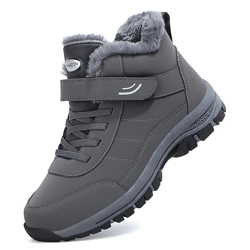 Solidne zimowe buty outdoorowe - Szary