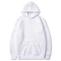 Bluza unisex z kapturem o luźnym, nowoczesnym kroju - Biały