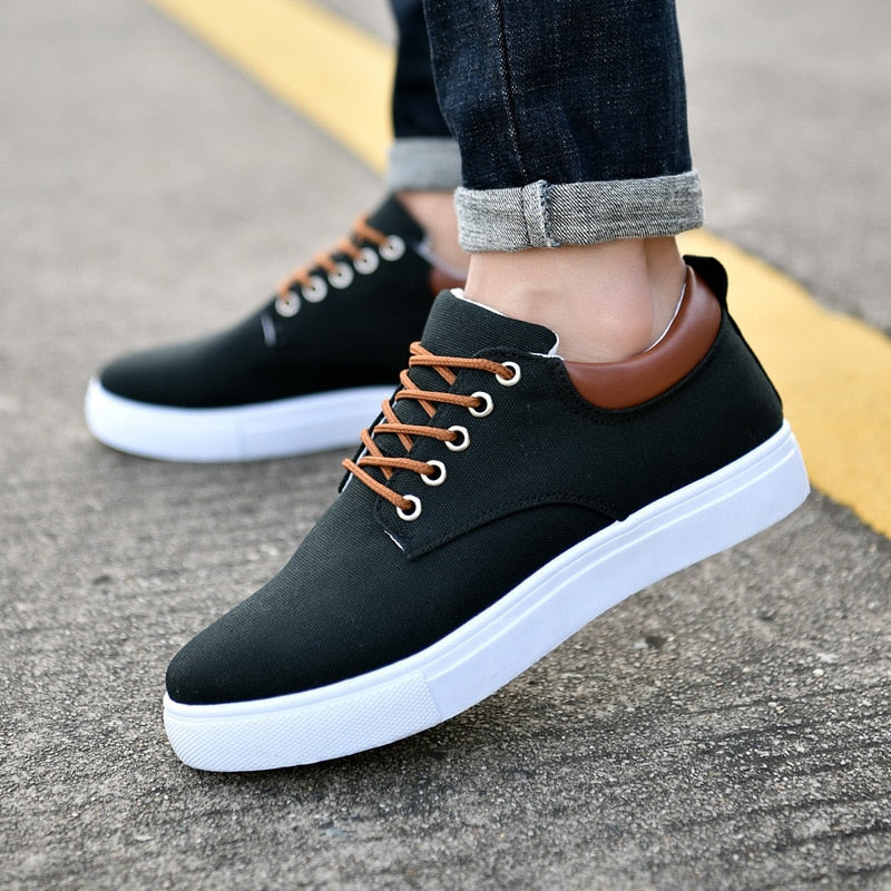 Eleganckie sneakersy męskie do codziennych stylizacji - Czarny