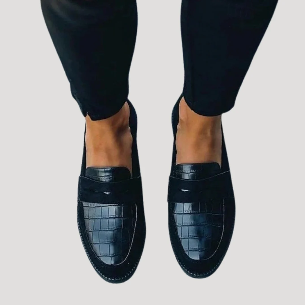 Eleganckie damskie loafersy wsuwane ze wsparciem stóp