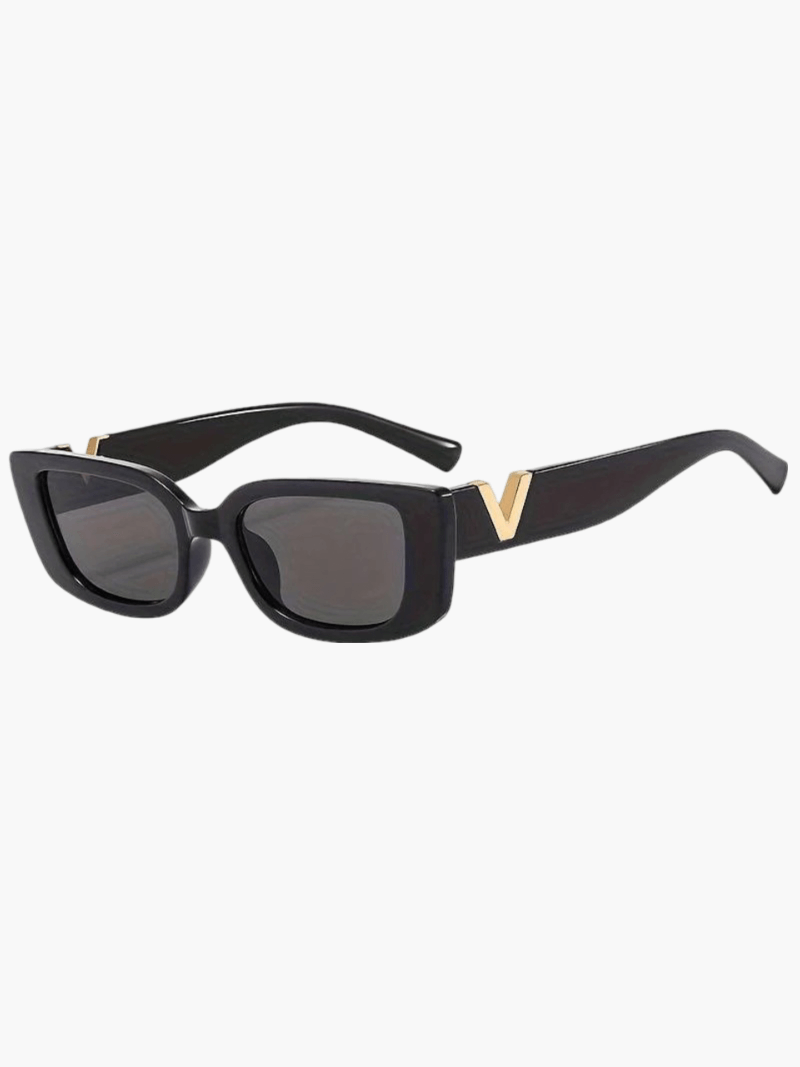 Eleganckie okulary przeciwsłoneczne z ochroną UVA i UVB - Czarny