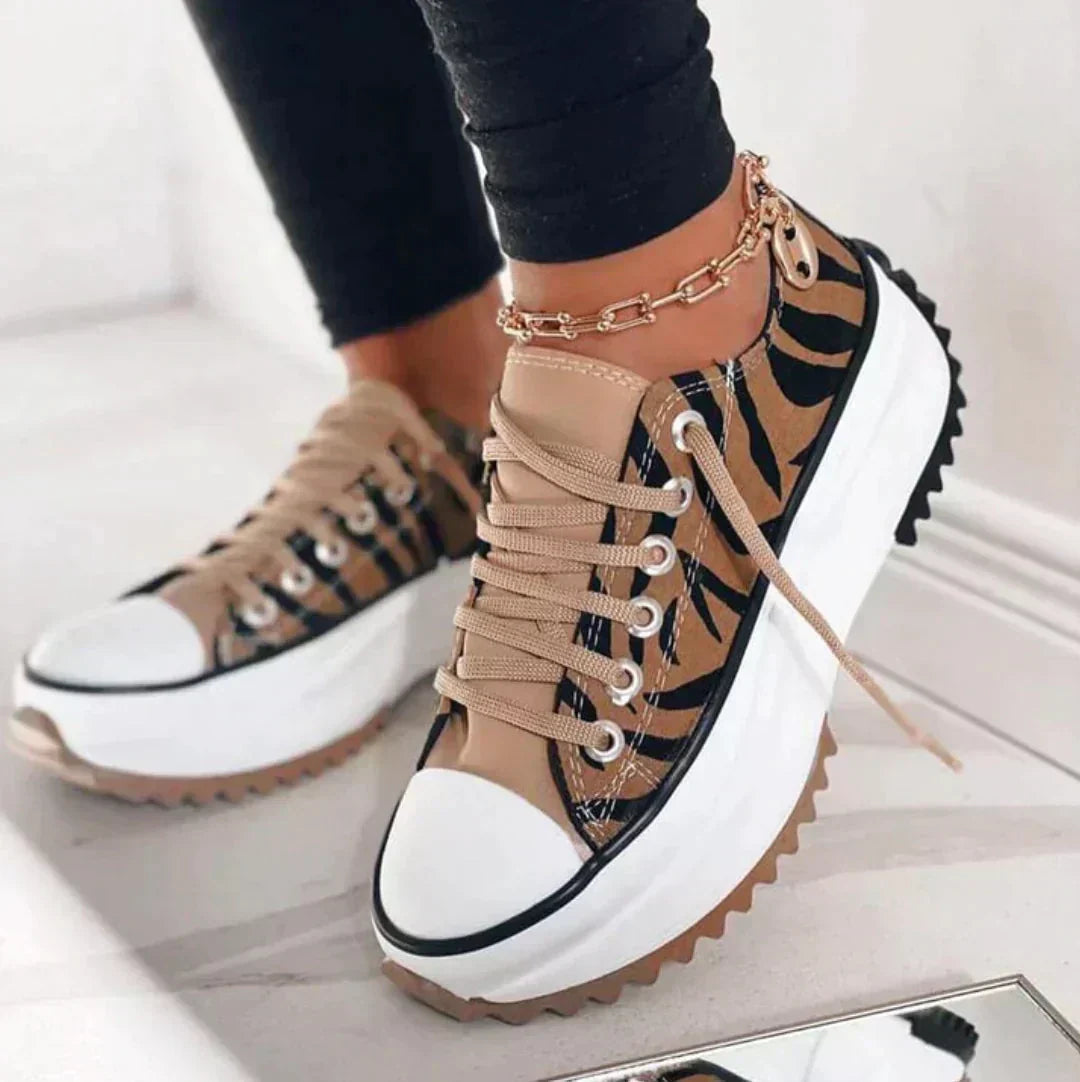 Damskie sneakersy z ergonomicznym wsparciem i amortyzacją - Tygrys