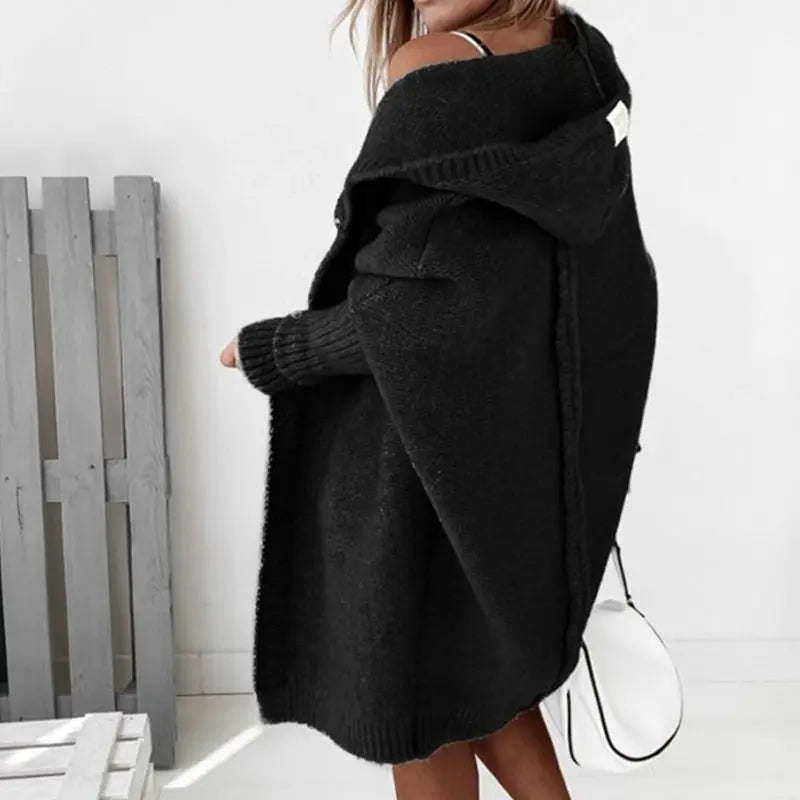 Damska rozpinana bluza oversize z kapturem