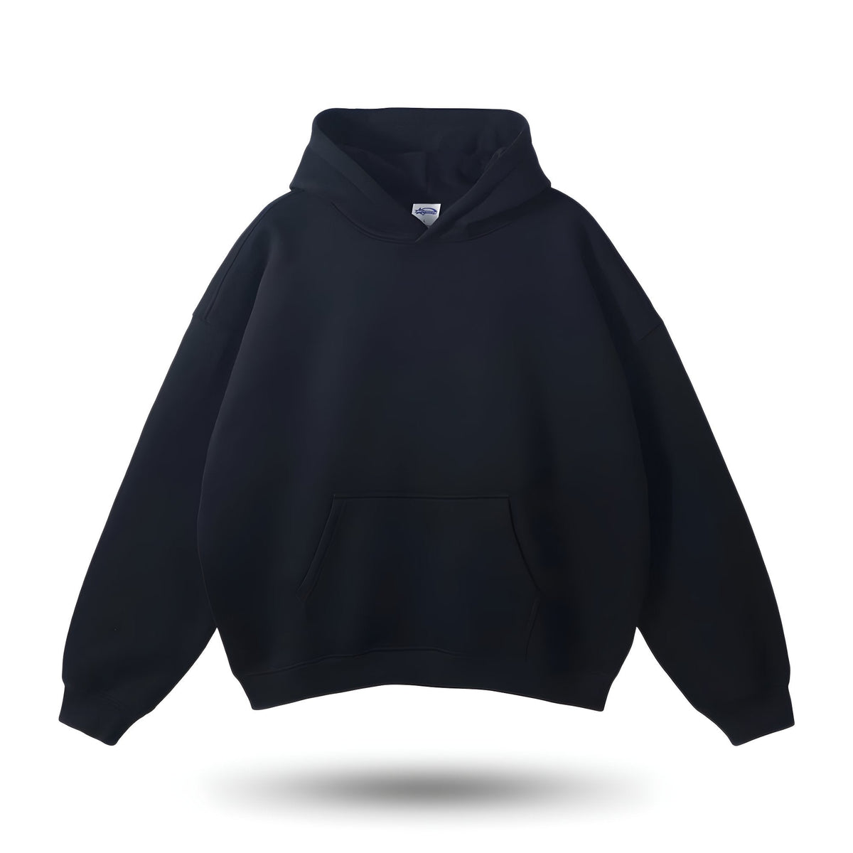 Miękka bluza unisex oversize z kapturem - Czarny