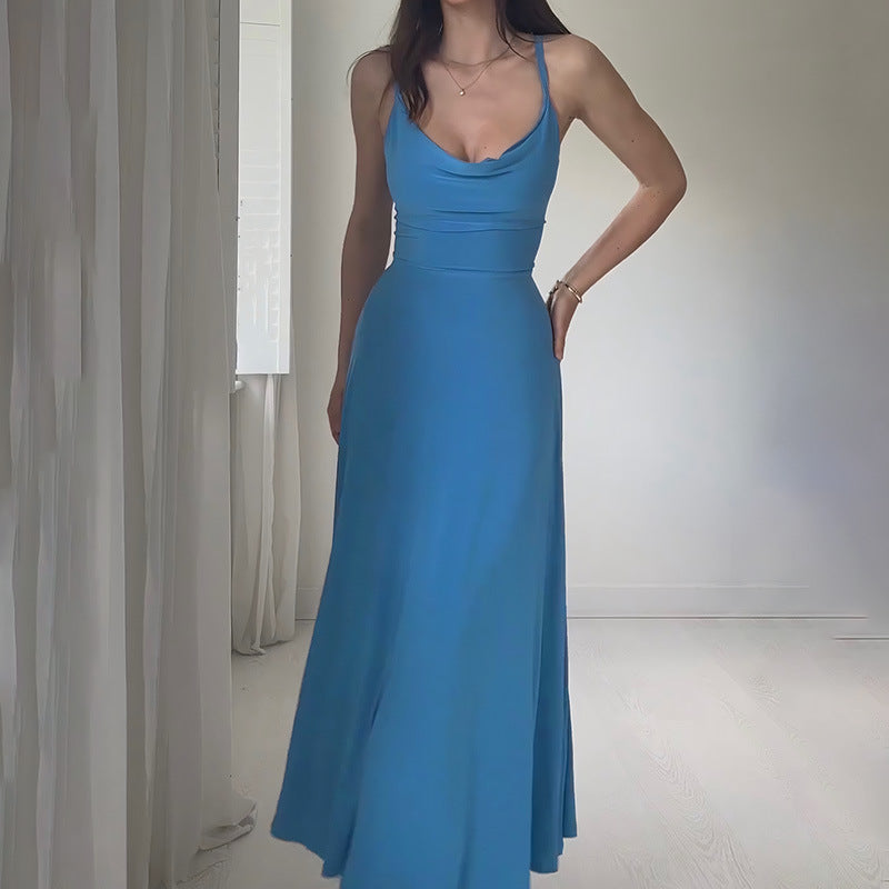 Elegancka romantyczna sukienka maxi z odkrytymi ramionami