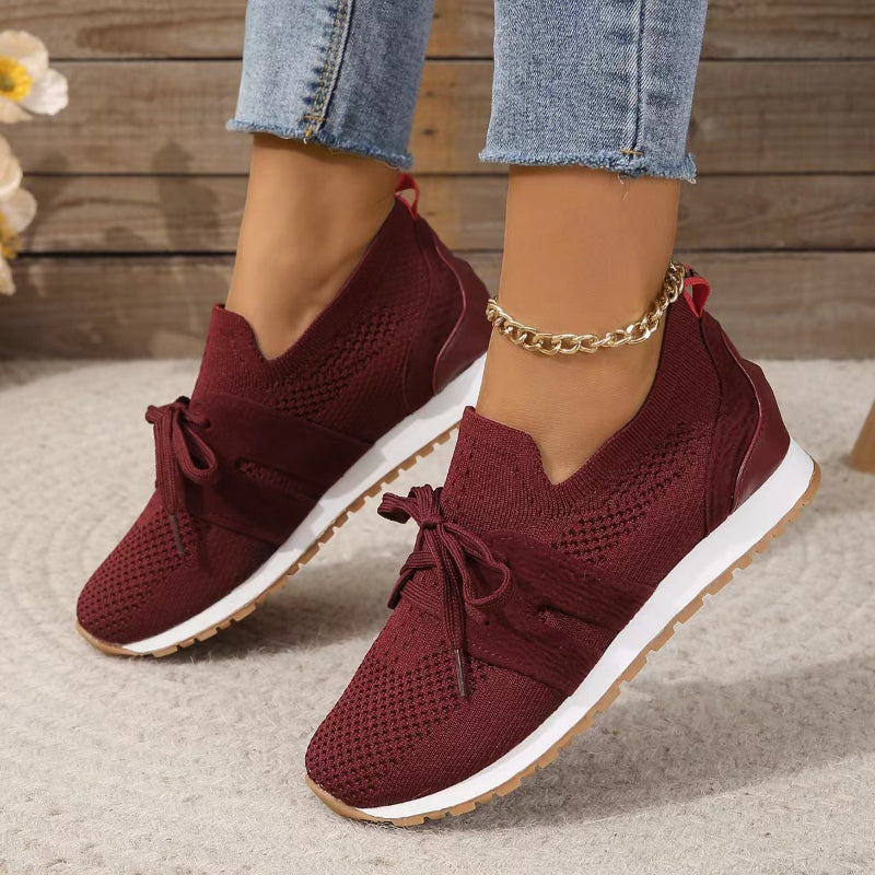 Damskie sneakersy ortopedyczne o ergonomicznej konstrukcji - Czerwony