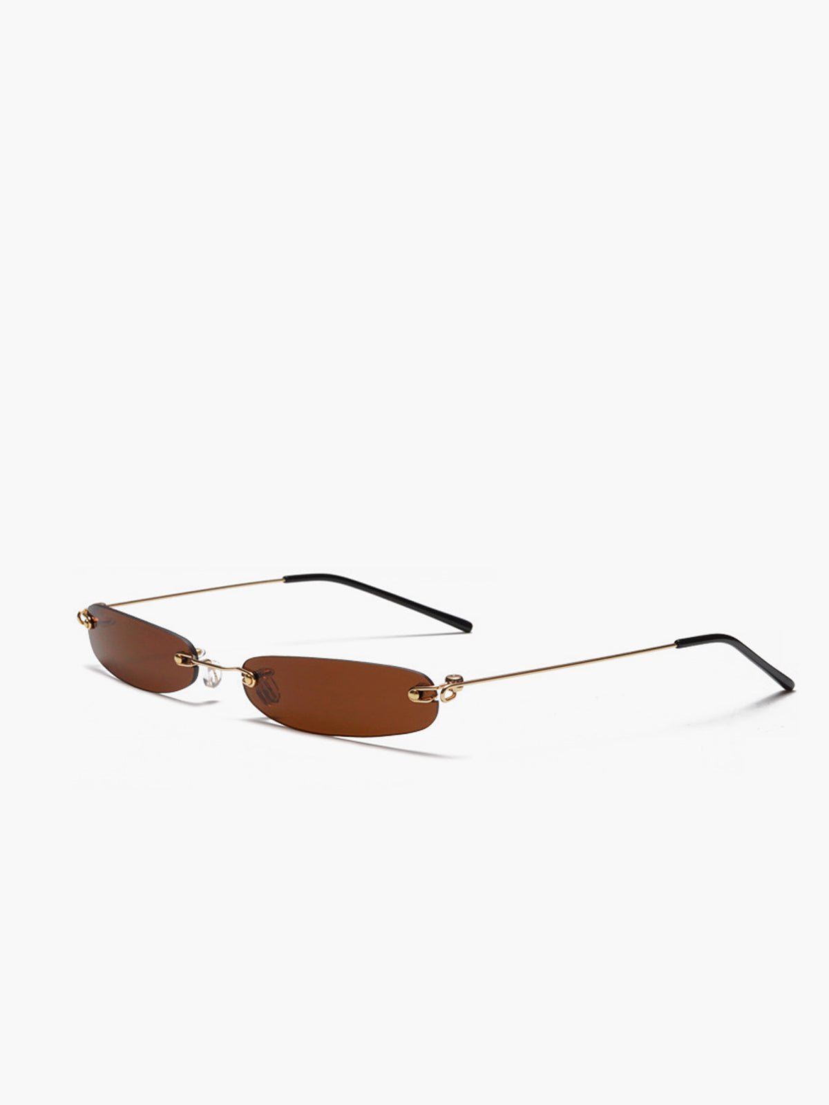 Minimalistyczne okulary przeciwsłoneczne bez oprawek z filtrem UV