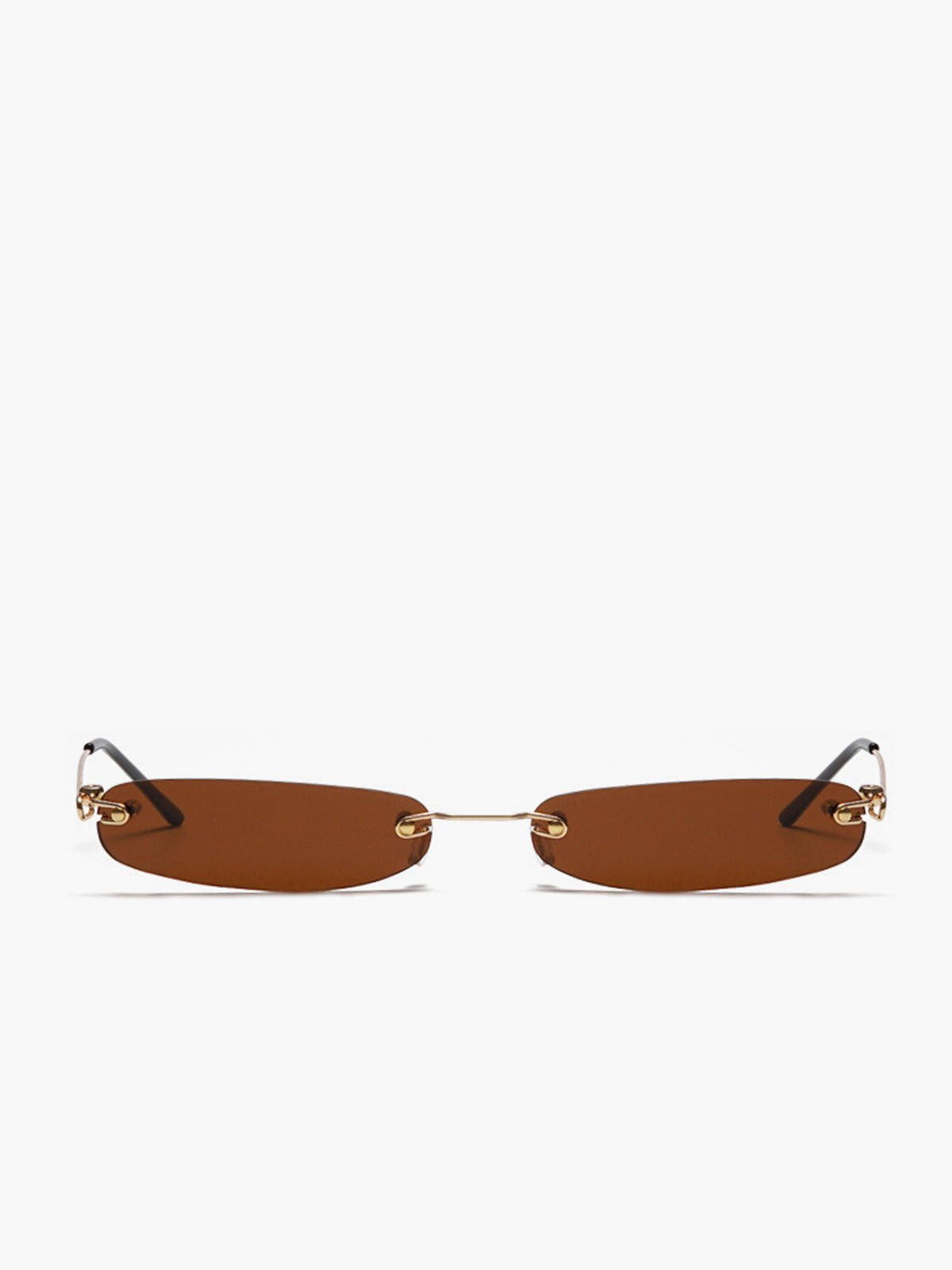 Minimalistyczne okulary przeciwsłoneczne bez oprawek z filtrem UV