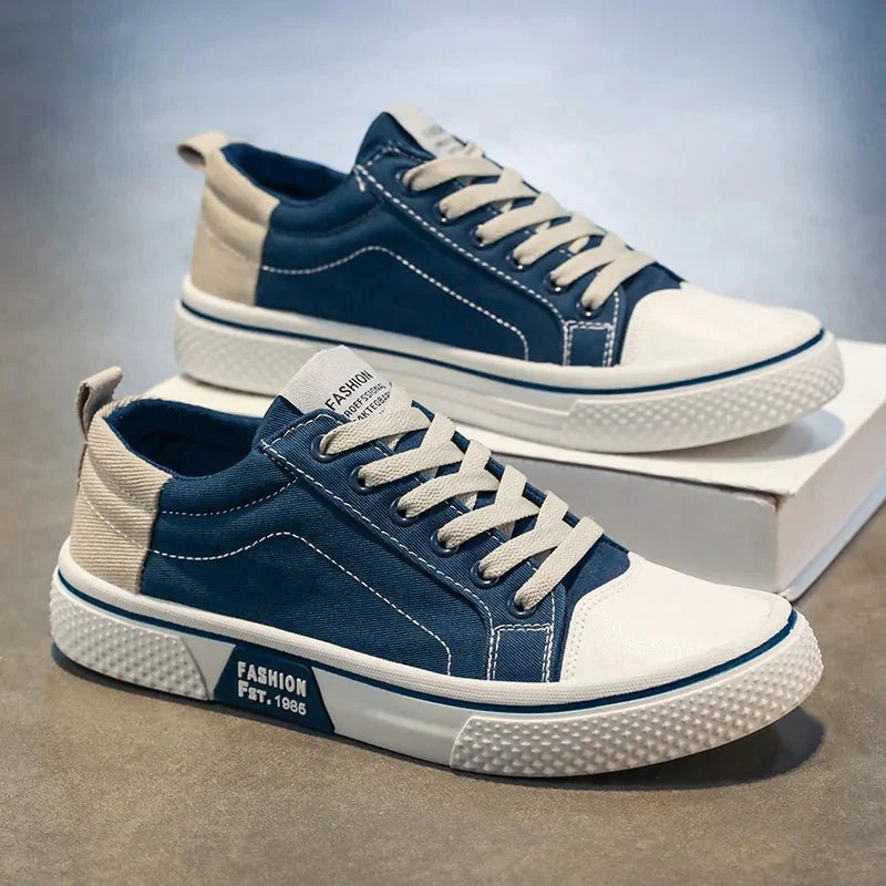 Męskie niskie sneakersy z klasycznym wiązaniem