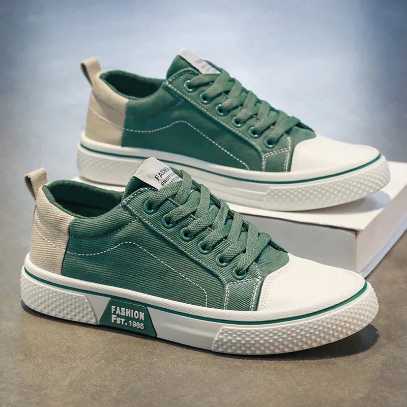 Męskie niskie sneakersy z klasycznym wiązaniem