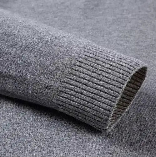 Męski sweter kaszmirowy z cienkim golfem