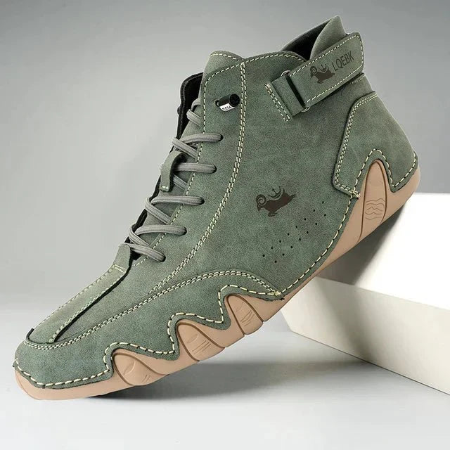 Lekkie męskie sneakersy outdoorowe z oddychającego materiału - Zielony