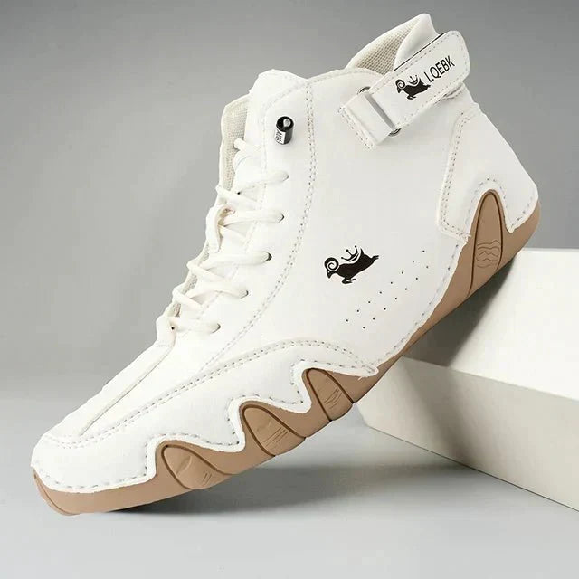 Lekkie męskie sneakersy outdoorowe z oddychającego materiału - Biały