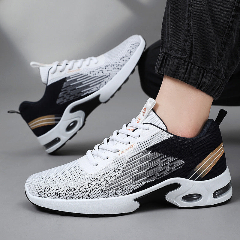 Lekkie męskie sneakersy ortopedyczne z amortyzującą podeszwą - Czarny